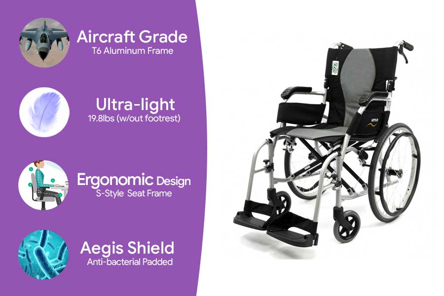 lightest wheelchair for travel 1 - Mobility Hive