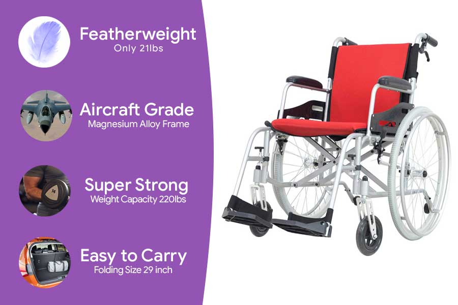 Hi Fortune lightweight medical manual wheelchair