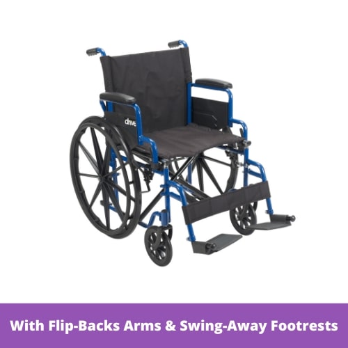 Drive Medical Blue Streak Wheelchair - Mobility Hive