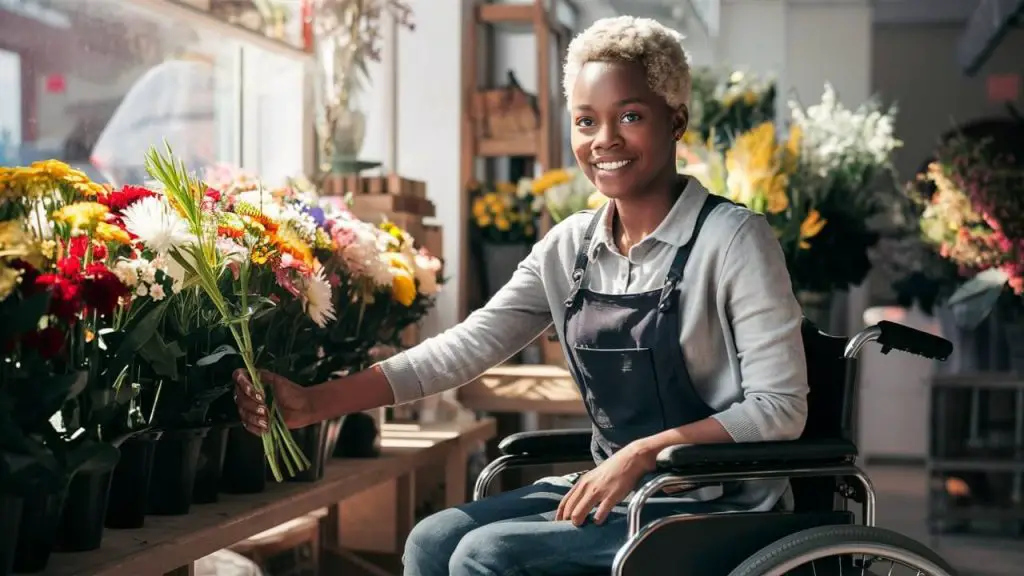 Florist wheelchair user - Mobility Hive